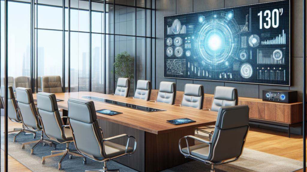 Boardroom with 130" LED