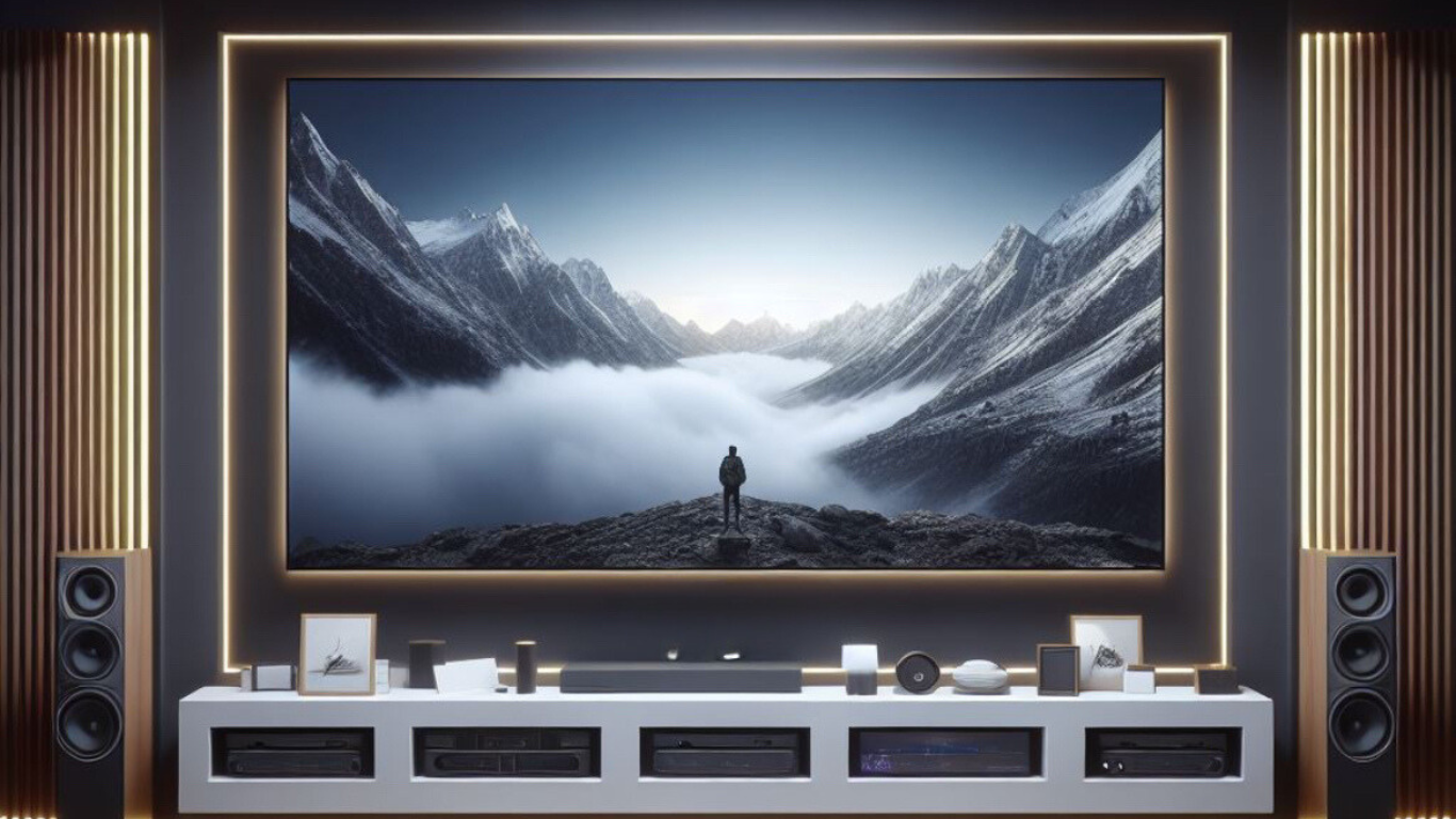 Home Theater System with Large LED